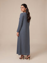 Load image into Gallery viewer, Long Sleeve Caftan Maxi Dress 82753