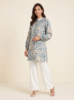 Load image into Gallery viewer, A geometric Aztec Print Above Knee Top 92631