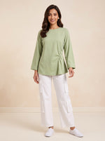 Load image into Gallery viewer, Light Green Gathered Top 90593