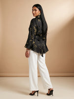 Load image into Gallery viewer, Abstract Luxe: Satin Hip Top 92181