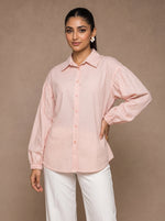Load image into Gallery viewer, Pinstripe Grace: Cotton Below Hip Top 82553