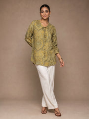 Paisley Tie: Cotton Below Hip Top 86721