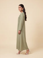 Load image into Gallery viewer, Basil Green Caftan Dress 82751