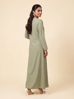 Load image into Gallery viewer, Basil Green Caftan Dress 82751