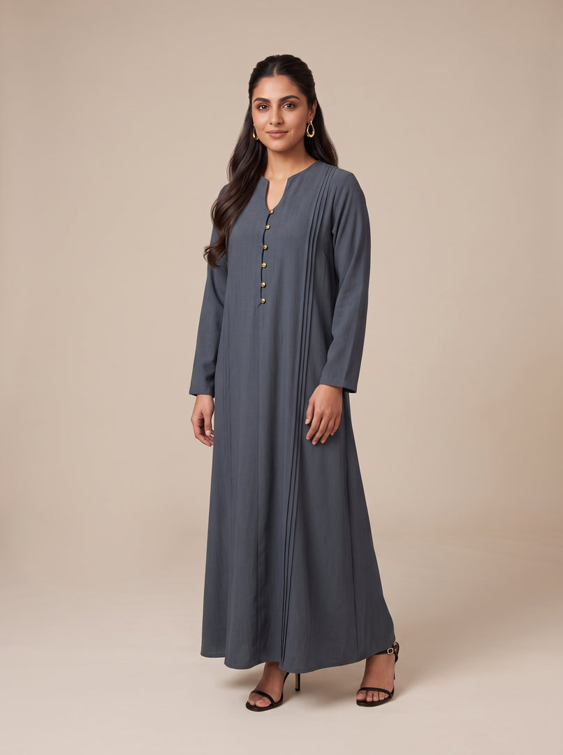 Long Sleeve Caftan Maxi Dress 82753