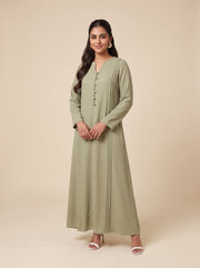 Basil Green Caftan Dress 82751