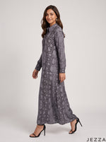 Load image into Gallery viewer, Serpent Elegance: Snake Print A-Line Dress 90461