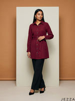 Load image into Gallery viewer, Cherry Poise: Poly Cotton Below Hip Top 84932