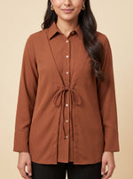 Load image into Gallery viewer, Copper Collared Top 90013