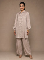 Load image into Gallery viewer, Walnut Harmony: Jacquard Top &amp; Pant Set 85801/90651