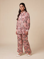 Load image into Gallery viewer, Abstract Print Long Sleeve Top &amp; Pant Set 89992/91812