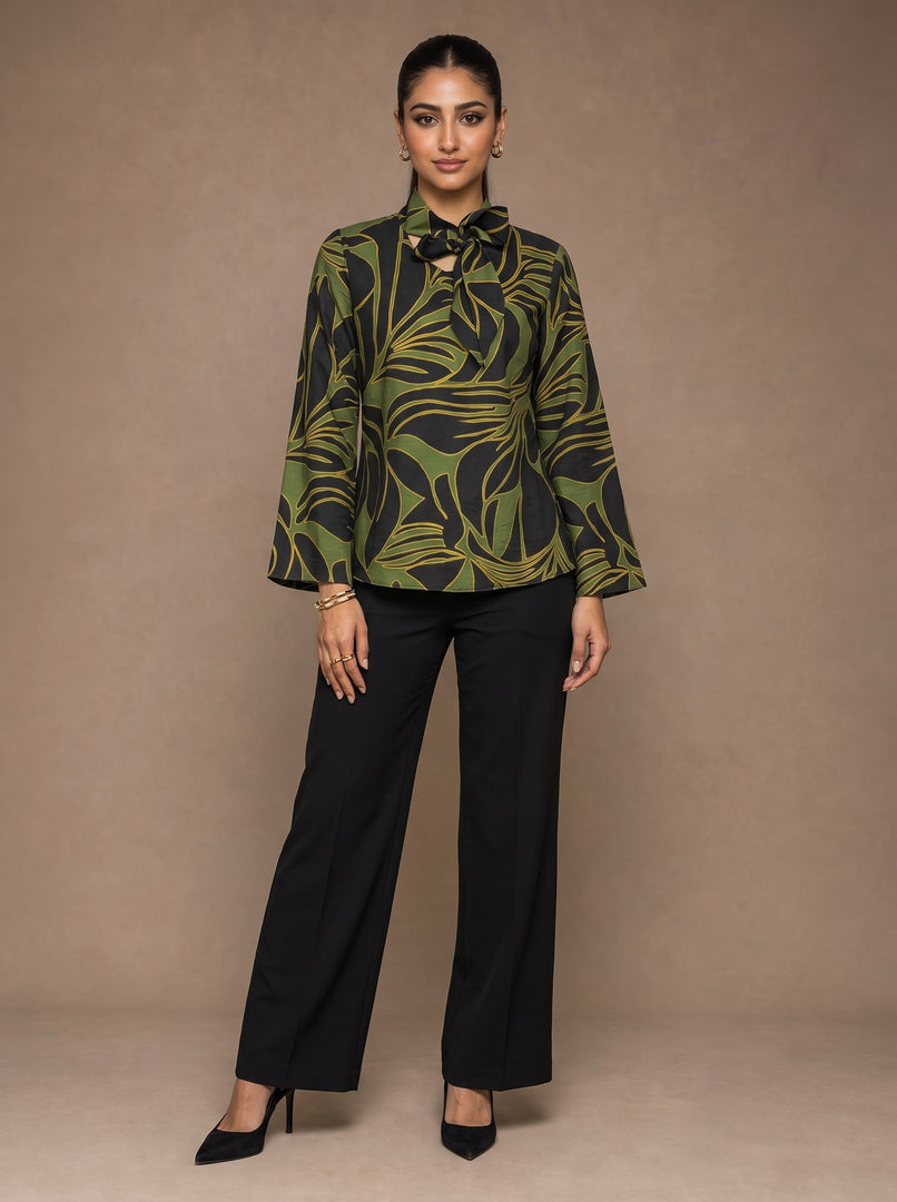 Abstract Tie: Poly Cotton Hip Top 86691