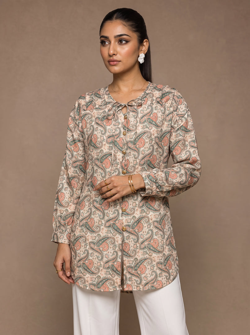 Paisley Classic: Cotton Below Hip Top 90211