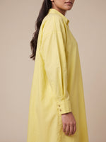 Load image into Gallery viewer, Light Yellow Collared Midi Top 92401