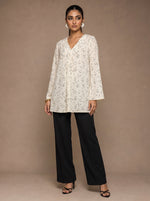 Load image into Gallery viewer, Ditsy Texture: Textured Poly Cotton Below Hip Top 92821