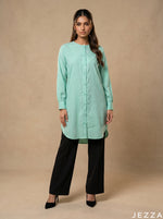 Load image into Gallery viewer, Coastal Calm: Sea Foam Cotton Top 75933