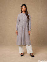 Load image into Gallery viewer, Classic Ease: Hickory Stripe Midi Top 81771