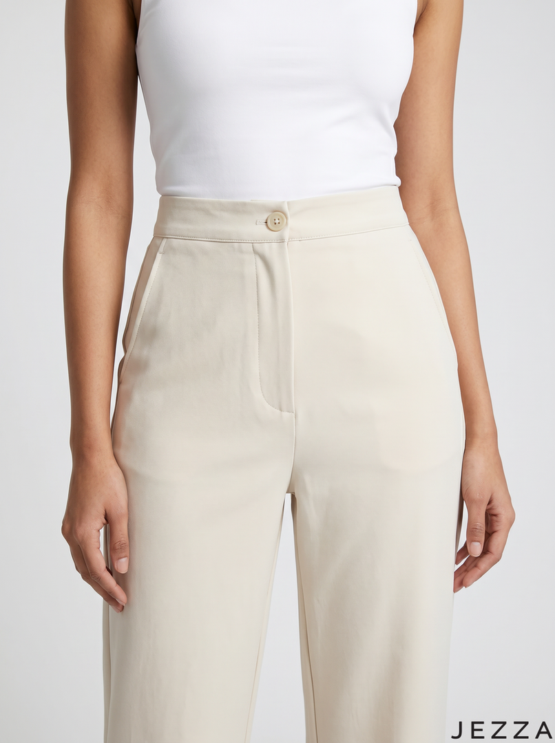 Sea Foam: Relaxed Ankle Length Pants 76402