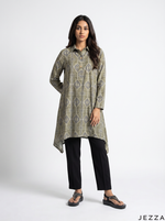 Load image into Gallery viewer, Motif Form: Cotton Long Sleeve Top 83091