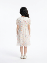 Load image into Gallery viewer, Pastel Floral Lace-Collar Dress 91031