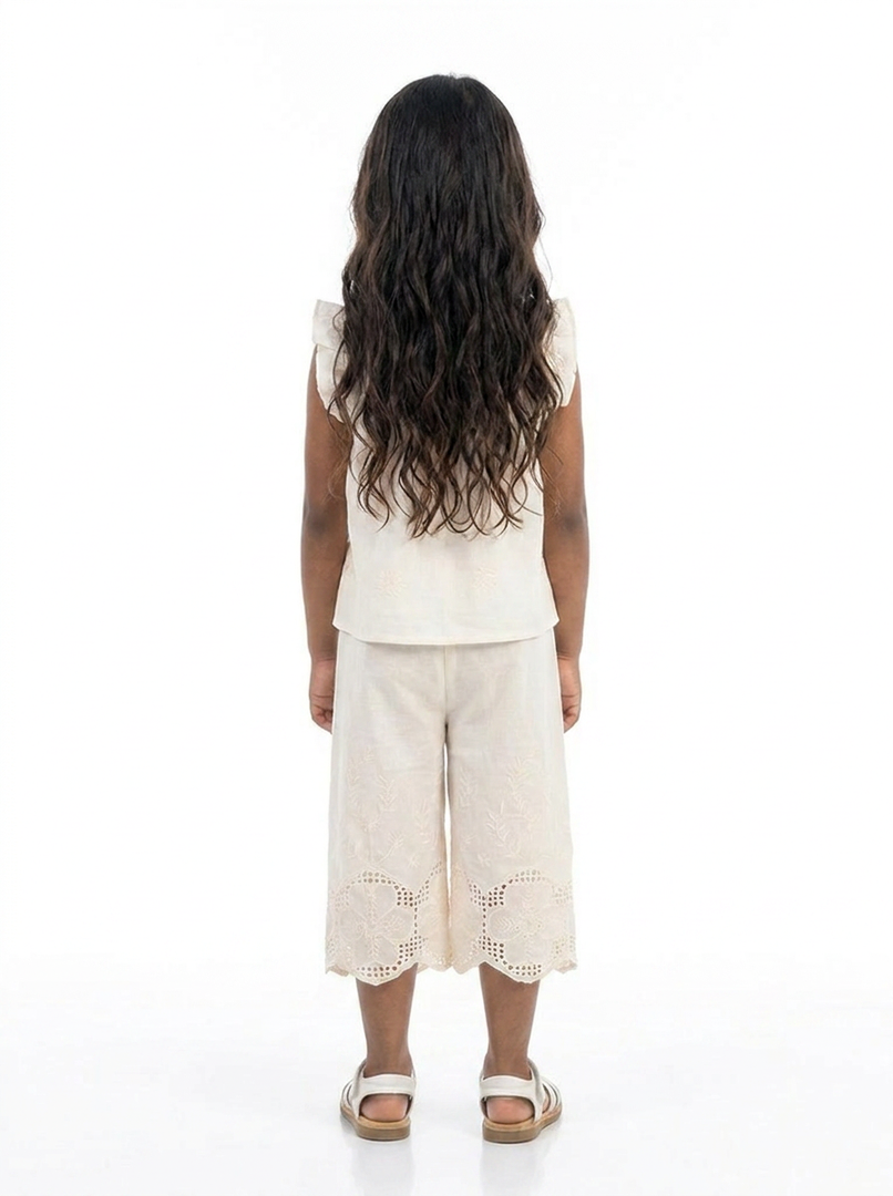 Off-White Embroidered Twinset 91061