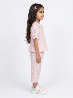 Load image into Gallery viewer, Pink Broderie Twinset 90801
