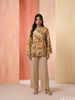 Load image into Gallery viewer, Paisley Reverie: Crepe Satin Top 82811