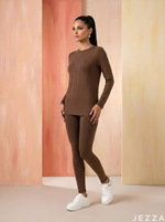 Load image into Gallery viewer, Earth Layer: Brown Jersey Inner Top 87362