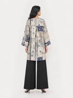 Load image into Gallery viewer, Patchwork Print V-Neck Above Knee Top 95201