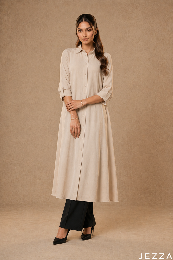 Soft Sheen: Pearl Crushed Midi Top 82912