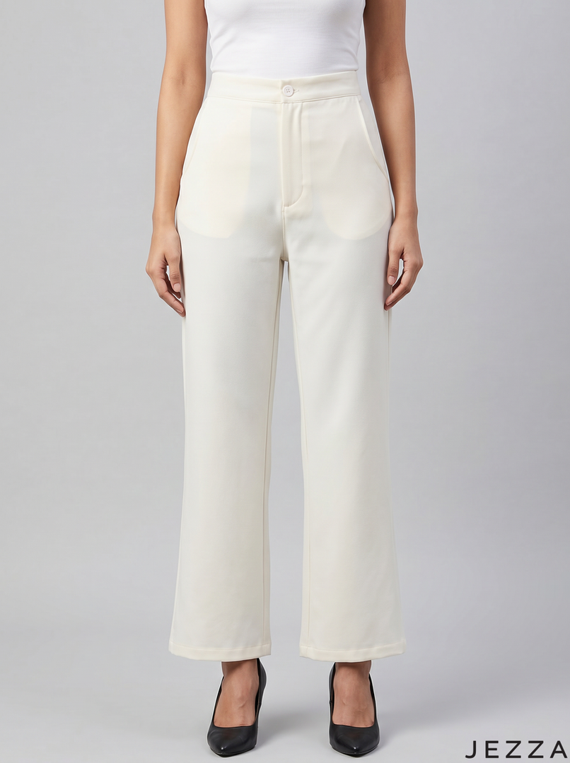 Off White: Polycotton Relaxed Fit Pants 76401