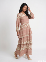 Load image into Gallery viewer, Floral Haze: Flowing Long Sleeve Dress 81761
